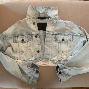 Alexander Wang Small Blaze Crop Denim Jacket